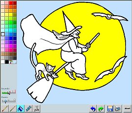 Color Halloween pictures online