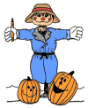 Halloween scarecrow coloring pages