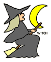 Halloween witch coloring pages