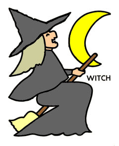 Halloween witch coloring pages