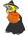 Kid halloween coloring pages