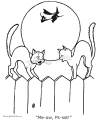 Cat coloring page