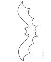 Free bat coloring page