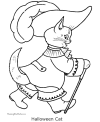 Printable Halloween cat