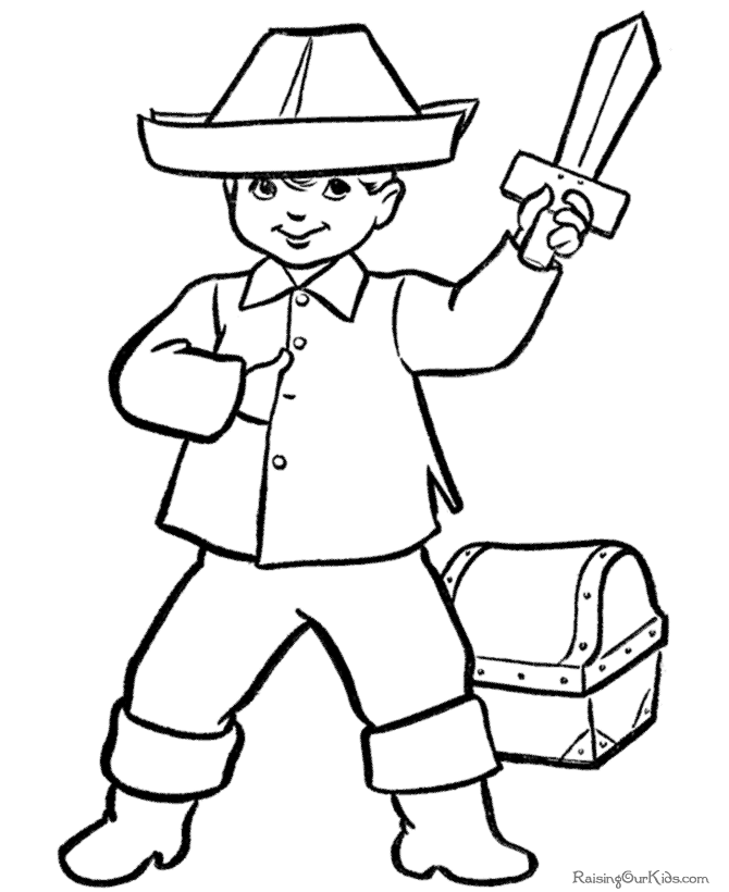 Free, printable kids Halloween coloring pages