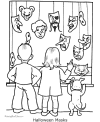 Spooky Halloween coloring page