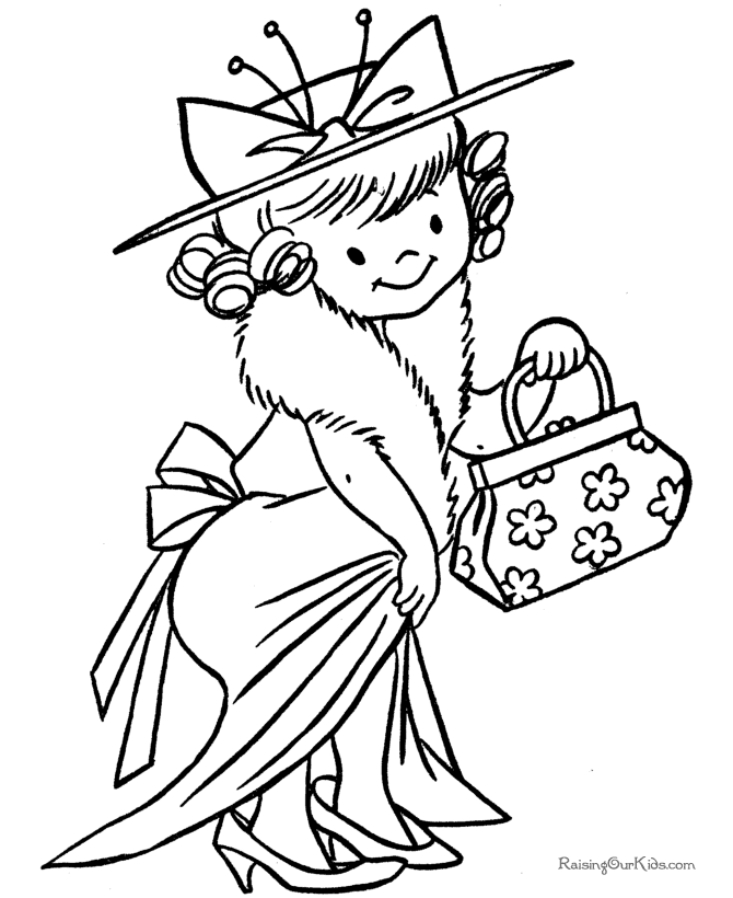 Kid Halloween coloring page!