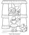 Scary Halloween coloring pages