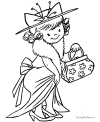 Halloween kids coloring pages