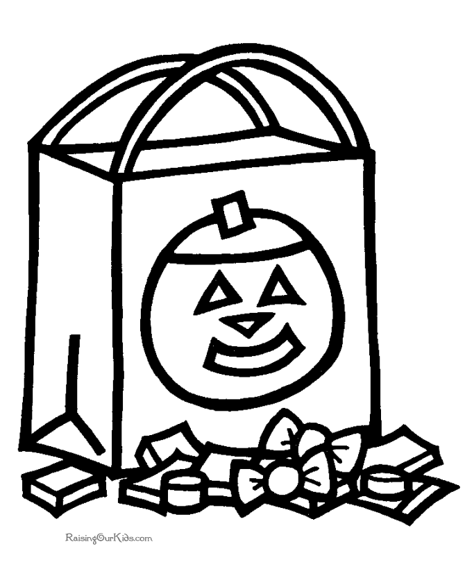 Preschool Halloween coloring page!