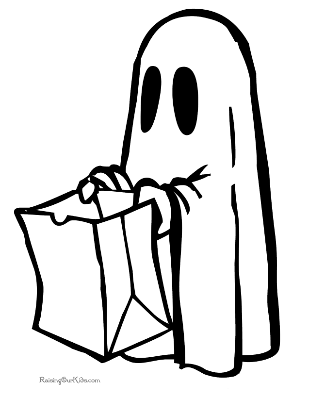 Printable preschool Halloween coloring pages!
