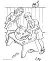 Happy Halloween coloring page