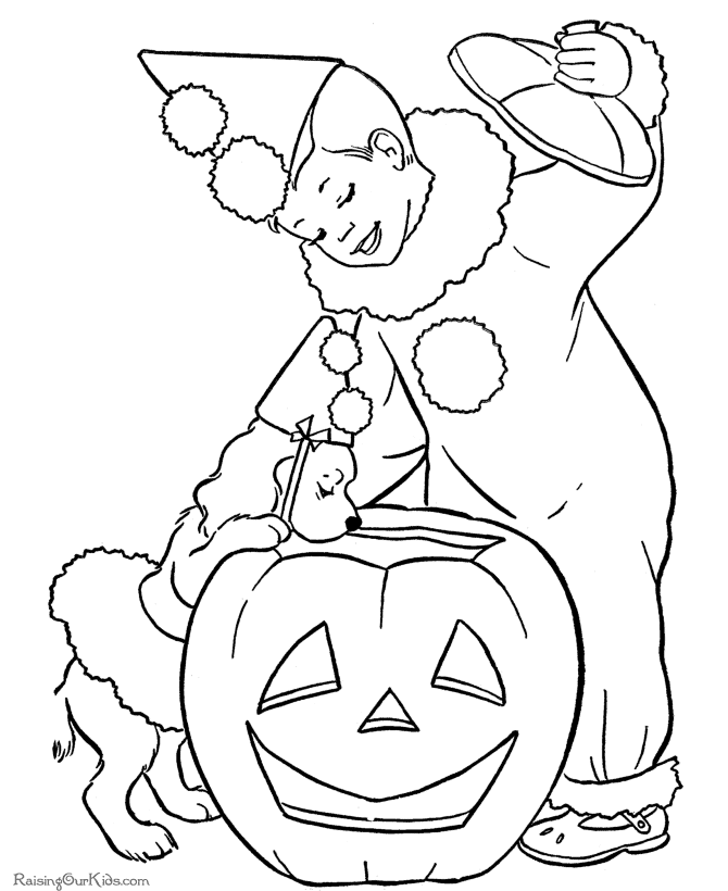 Printable pumpkin coloring pages!