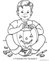 Halloween pumpkin coloring pages