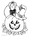 Scary Halloween coloring pages