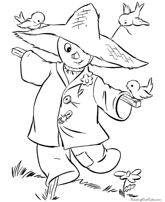 Printable pumpkin coloring page