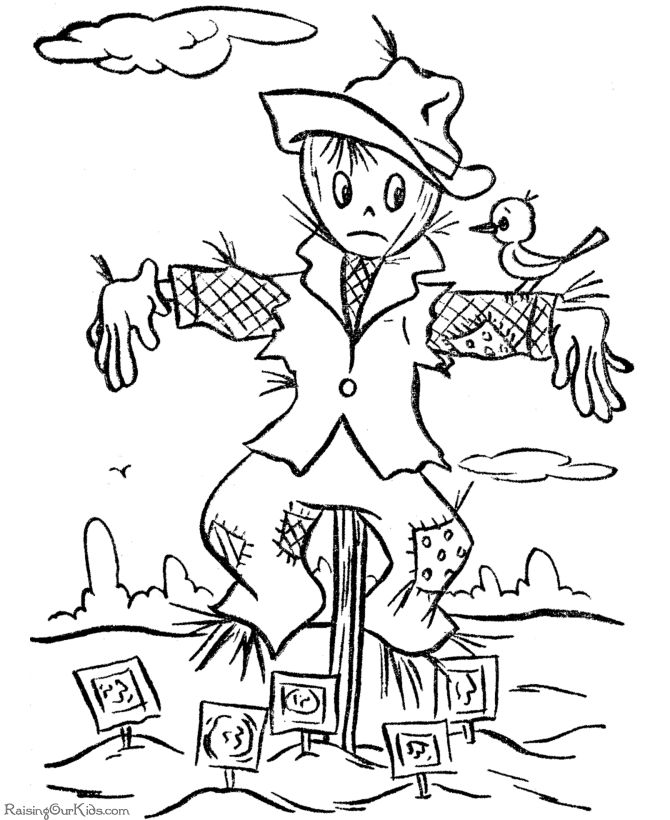 Scary halloween coloring pages