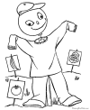printable scarecrow coloring pages