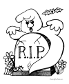 Printable scary coloring pages