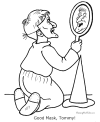 Scary Halloween kid coloring pages
