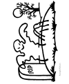 Scary ghost Halloween coloring pages
