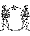 Free skeleton coloring sheet